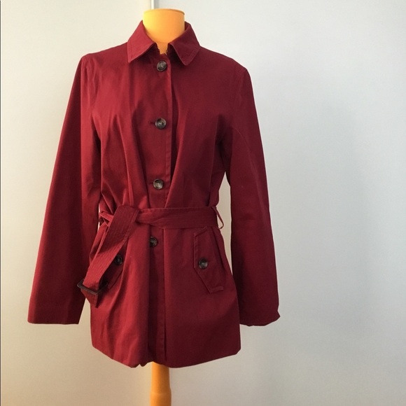 Banana Republic Factory Jackets & Blazers - Banana a Republic Factory red trench jacket sz L